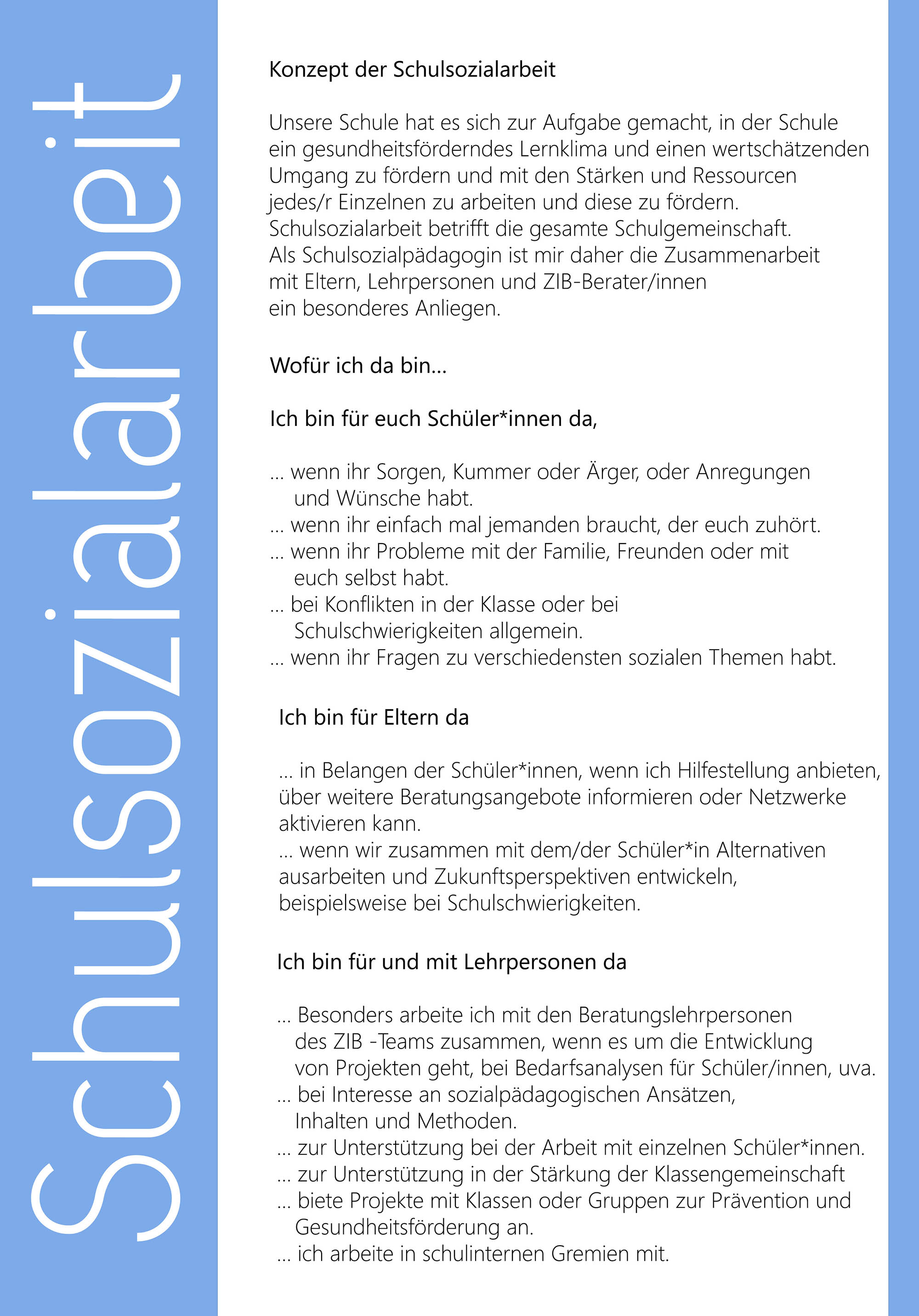 Konzept der Schulsozialarbeit